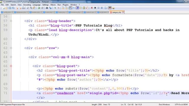 Website & Admin Panel in PHP OOP 2019 (category posts) Urdu/Hindi Part 10 of 21 смотреть онлайн