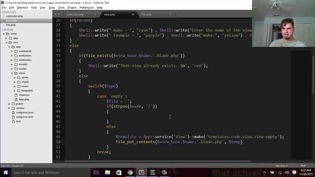 Introduction To Web Development ep9 Controller and View Commands смотреть онлайн