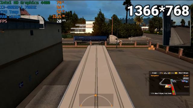 American truck simulator | Intel HD Graphics 4400 - i3-4005U - 1.70GHZ - 4GB ram (Low End PC) смотреть онлайн