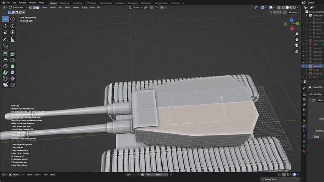 Make (another) Sci-fi Tank - Grid Modeler + Loop Copier (blender addon) смотреть онлайн