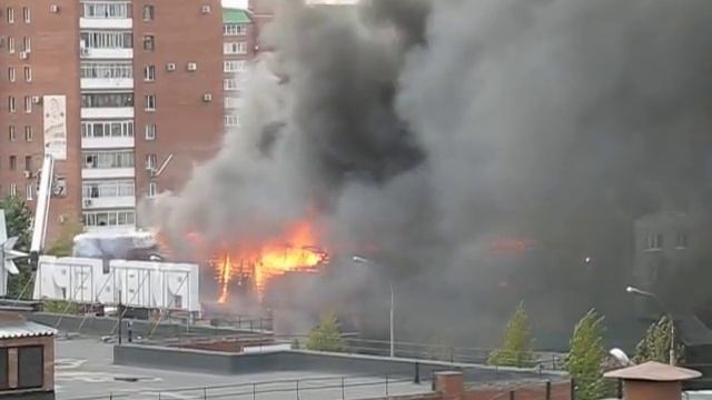 Пожар в ресторане "Телега" Тольятти смотреть онлайн