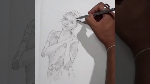 Pencil Sketch Drawing ।। Human Figure Sketch।। Rapid Sketch смотреть онлайн