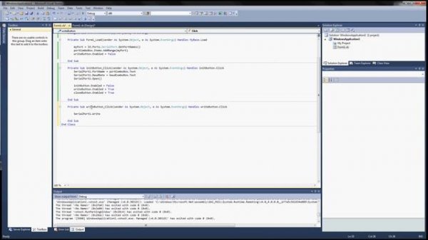 Visual Basic Serial COM Port Tutorial (Visual Studio 2010) - Part 4