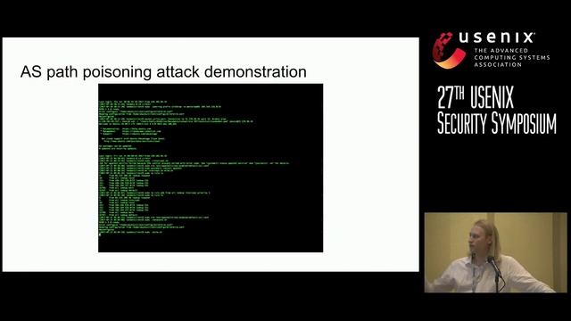 USENIX Security '18 - Bamboozling Certificate Authorities with BGP смотреть онлайн