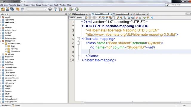 Hibernate tutorial in hindi lec-5(DDL operation(create ,update, validate,create-drop) in hibernat) смотреть онлайн