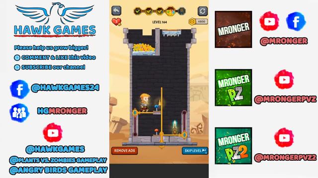 How to Loot - Pin Pull & Hero Rescue Level 163 & 164 смотреть онлайн