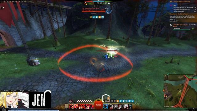 GW2 - WvW Roaming Rifle Deadeye Shadow Arts - Guild Wars 2 Build - Thief Gameplay End Of Dragons