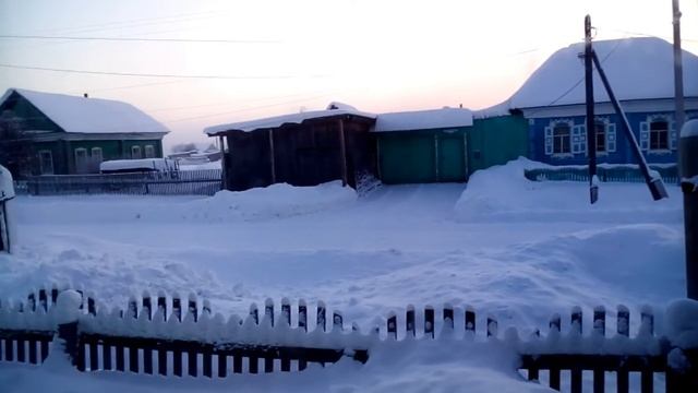 Мороз в Седельниково Омской области -40 смотреть онлайн