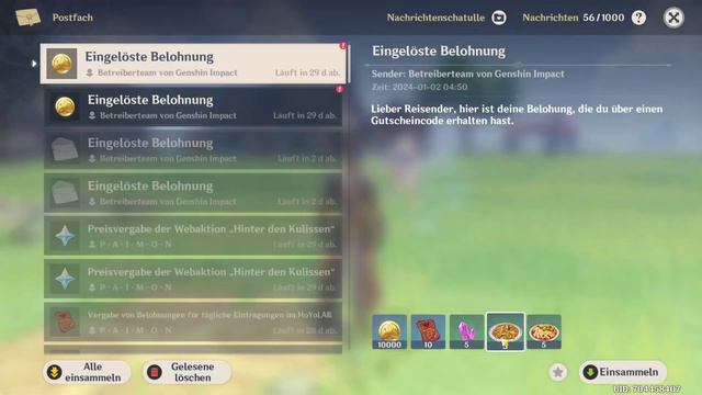 Genshin Impact - Neue 4.3 Codes für Gratis Belohnungen!🔥 смотреть онлайн