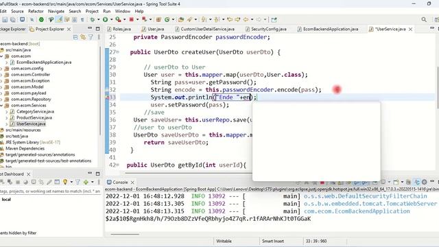 Spring Security How to Encrypt Password ? Save in Database | Use for Login | Spring Boot смотреть онлайн