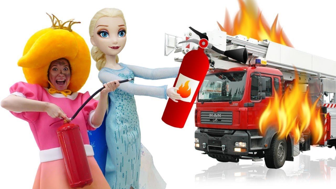 Принцесса Сина ГОРИТ! Пожарная безопасность в Королевстве СИ. Развивающие видео для детей смотреть онлайн