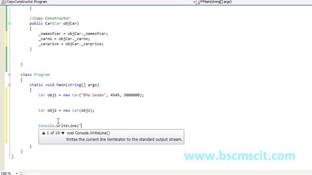 B.ScIT(C#)OCT2010: - Explain the copy and private constructor with an example ? смотреть онлайн