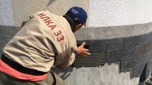 Цоколь дома бюджетно.Гибкий камень ИЛКА 33