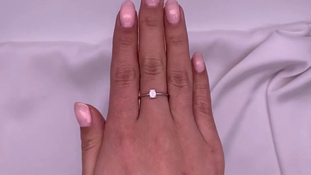 Колечко с бриллиантом Emerald 0.31ct GIA смотреть онлайн