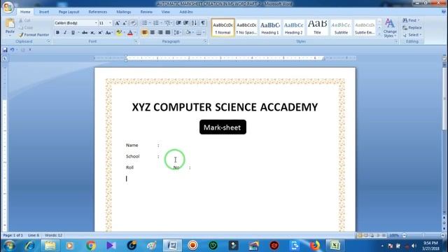 Automatic Marksheet creation in Ms word | using Excel смотреть онлайн