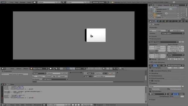 BGE14 - Python in Blender Game Engine - Move Object with Mouse - Drag n Drop - Linux - Part#2 смотреть онлайн
