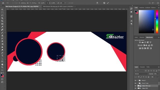 Social Media Banner Design Photoshop Tutorial смотреть онлайн