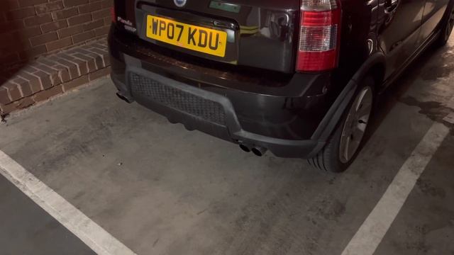 Fiat Panda 100HP Tjet with Abarth Monza and 200CEL sports CAT exhaust sound смотреть онлайн