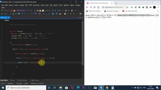 PHP Arrays loop through a multidimenional arrays part 2 смотреть онлайн