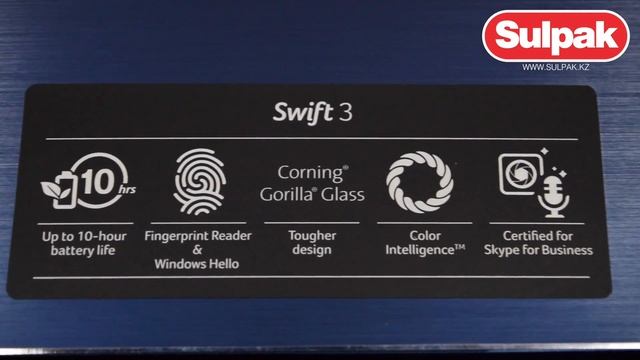 Ультрабук Acer Swift 3 Blue(NX.GQWER.002) распаковка (www.sulpak.kz) смотреть онлайн