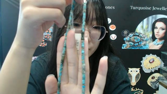 20240827-01 Natural Turquoise Spiny Oyster Lapis Lazuli Beads Necklace Transparency Gemstone 16inch