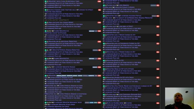 POE 3.17 - Killer Map Mods - Scary Undocumented Change -Siege Of The Atlas Archnemesis Path Of Exil