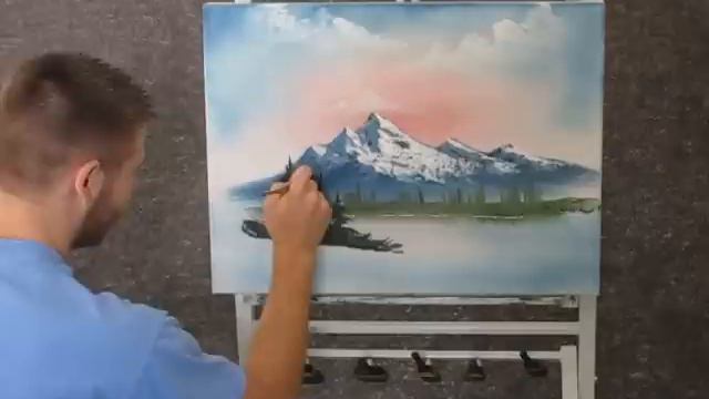 Paint With Kevin Hill - Unedited Mountain Sunrise