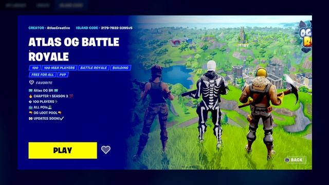[TUTORIAL] FORTNITE: ATLAS OG BATTLE ROYALE - ISLAND CODE - HOW TO ENTER? смотреть онлайн