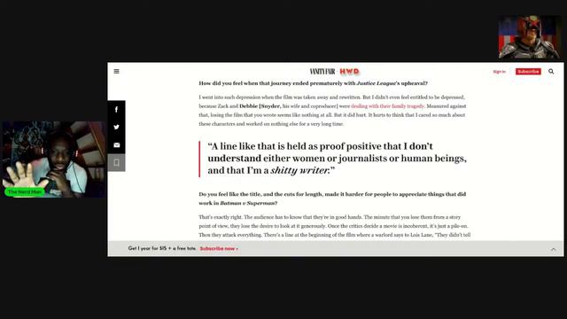 Chris Terrio Vanity Fair Article Critical Reaction to BvS and the Dawn Of Warner Interference смотреть онлайн