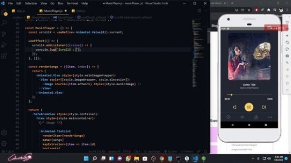 Mobile App - Make Your Own Music Player ? APP | React Native | React Native CLI