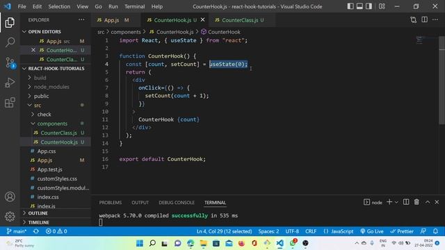 02 React useState vs setState in Telugu смотреть онлайн