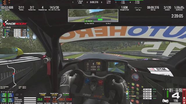Raceroom - Gamepad Controller on Board - Nurburgring смотреть онлайн