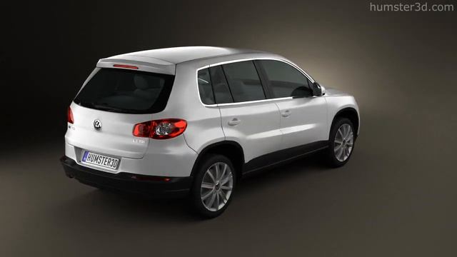 Volkswagen Tiguan 2010 by 3D model store Humster3D.com смотреть онлайн
