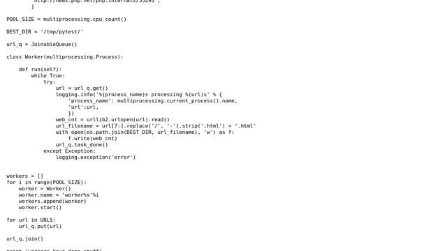 Code Review: just implemented multiprocessing and queue demo, wonder if there are any improvements? смотреть онлайн