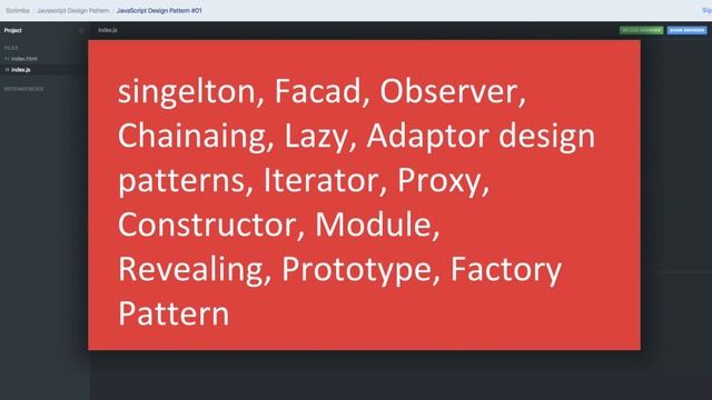 Javascript Design Pattern #01 смотреть онлайн