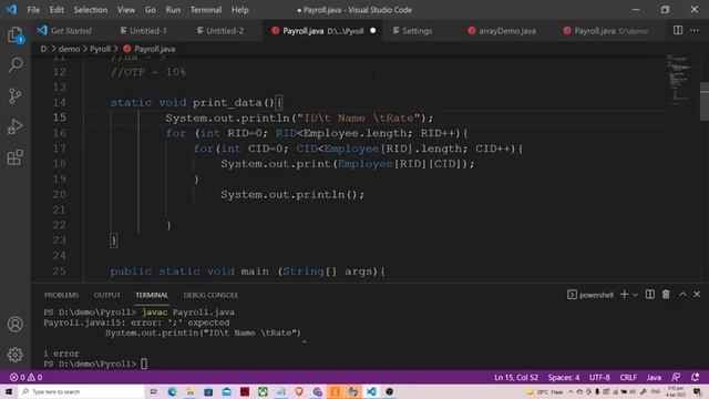 Payroll System Using Multi-Dimensional Array смотреть онлайн