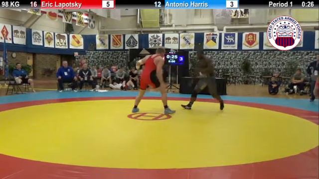 Dual #5 - GR 98 KG - Eric Lapotsky (USAF) Vs. Antonio Harris (Navy)