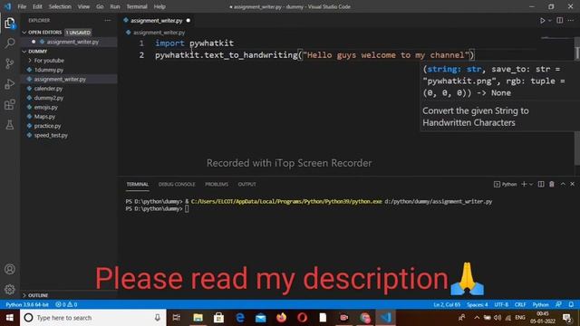 ?Assignment writing in python?in only one line of code? #python #simple programming смотреть онлайн