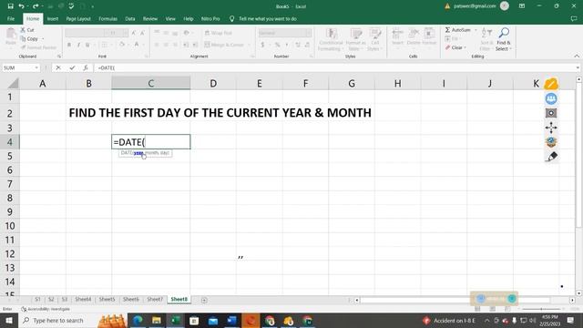 How to Find the First Day of the Current Year in Microsoft Excel смотреть онлайн