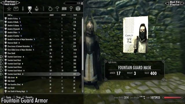 Skyrim Mod Feature: Fountain Guard Armor by maty743 смотреть онлайн