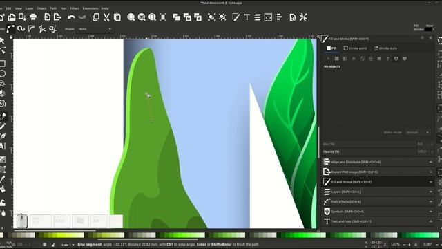 Speed Art Inkscape 1.0: 3D Nature смотреть онлайн