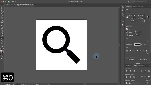 Designing four different search icons from one simple icon - Adobe Illustrator tutorial | NQdesign смотреть онлайн