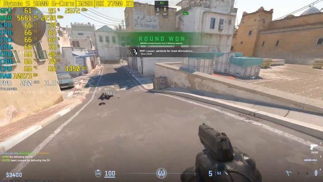 Counter Strike 2 - Ryzen 5 5600 & RX 7700 XT 12GB | 1080p смотреть онлайн