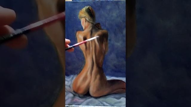 Как рисовать обнаженную женскую фигуру ню|как рисовать фигуру человека #shorts #art #живопись смотреть онлайн