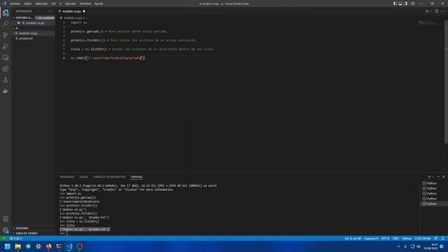CURSO DE PYTHON - Cómo Crear Carpetas, Renombrar Archivos y Cambiar de Directorios | MÓDULO OS ? смотреть онлайн