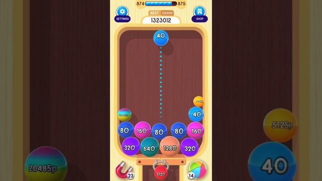 Reached 512O Ball in 2048 Balls 3D Gameplay смотреть онлайн