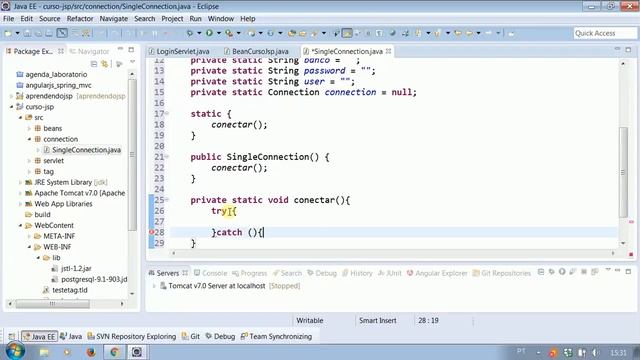JavaServer Pages (JSP) - Video 19 filter e conexao banco parte 1 смотреть онлайн