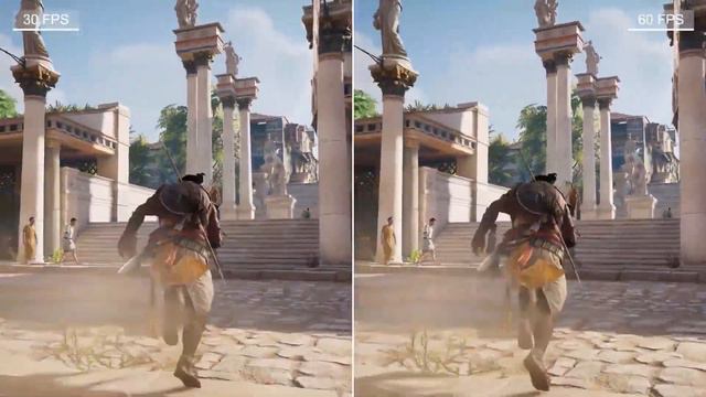 30 FPS vs 60 FPS Gaming - Assassins Creed Origin смотреть онлайн