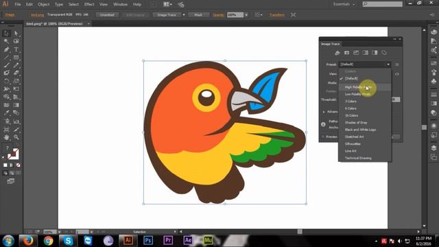 how to convert jpg or png to vector in adobe illustrator cc смотреть онлайн