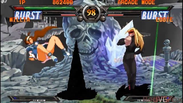 Guilty Gear Judgement (PSP) - Millia Rage Arcade Mode смотреть онлайн